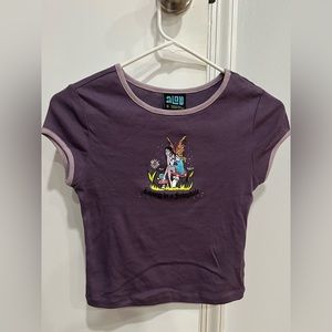 Zumies “Living in a Fairytale” Purple Cropped Shirt